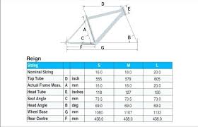 Giant Road Bike Size Chart Buurtsite Net