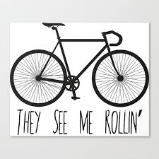 Bike Cycling Canvas Print By Cjsdesign
