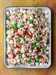 christmas chex mix recipe with m ms