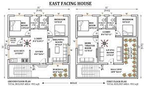 East Facing 4bhk Small House Plan