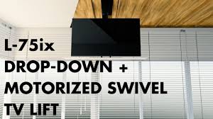 l 75ix drop down motorized swivel tv