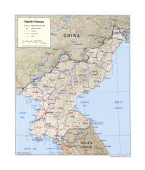 detailed political map of north korea