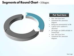 Segments Of Round Chart In Ring Shape 3 Stages Powerpoint