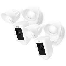 Reviews For Ring Outdoor Wi Fi Cam With Motion Activated Floodlight White 2 Pack 885115whusahd The Home Depot