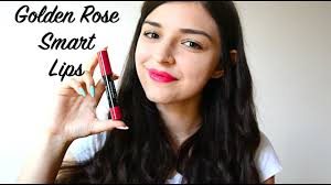golden rose smart lips test swatche