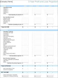 Projected Financial Statements Excel Template