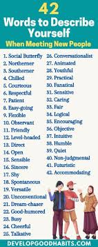 257 good words to describe yourself in