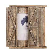 cyoidai barn wood picture frame for wall distressed brown wall mounted photo frame with high definition gl display 8x10 inch photo wedding gift