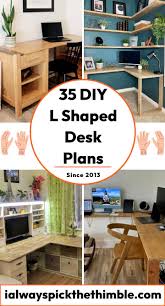 35 diy l shaped desk plans and ideas