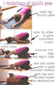 5 variations of child s pose