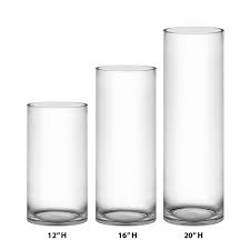 12 Decorative Glass Cylinder Vase