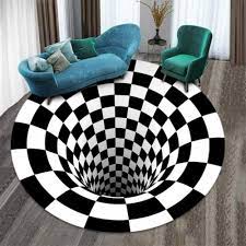 optical illusions rug mats