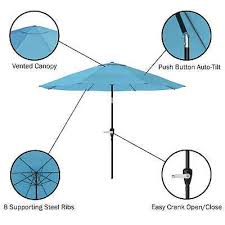 Patio Umbrella Replacement Canopy Top