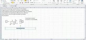 Math Equations In Microsoft Excel 2010
