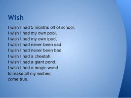 Check spelling or type a new query. Wish Sentences Verb Forms Following Wish Blog In2english