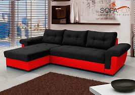 corner sofa bed with storage black