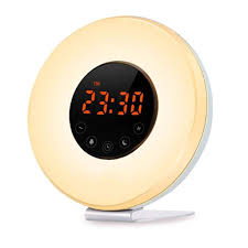 Jimtw Uk Amteker Wake Up Light Alarm Clock With Sunrise