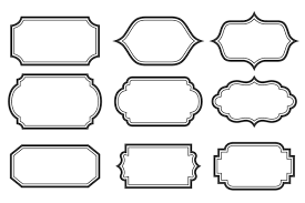 circle frame designs free vector