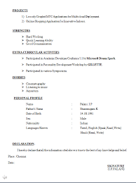 Resume Format For Freshers Of Computer Science Engineering    