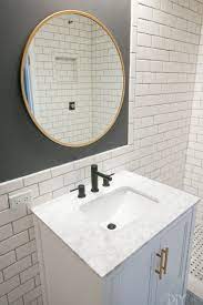 to hang a bathroom mirror