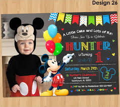 Free Mickey Mouse Invitations Personalized You Get Ideas