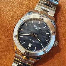 tissot pr 100 black quartz watch 36mm