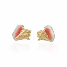enamel um conch s earrings