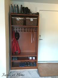 In this article, we'll show you how to build this attractive outdoor storage locker using easy construction. Mudroom Locker Diy Bookcase Makeover Jewels At Home