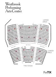 Seating Chart Westbrook Performing Arts Center Porttix