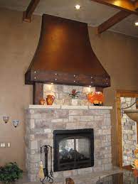 Faux Aged Copper Fireplace Hood
