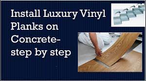 vinyl plank flooring on concrete