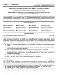 Business Consultant Resume Example Resume Examples