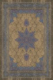 gold blue brown persian rug ar 242fa