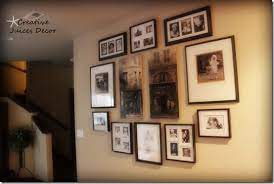 hang pictures on a photo gallery wall