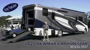 2021 newmar canyon star toy hauler