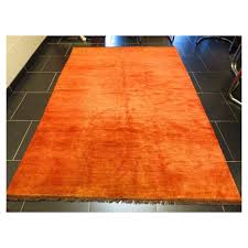 preloved gabbeh orange rug 168 cm x