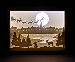 Do you know all of the reindeer names? Diy Paper Cut Shadow Box 9 Steps With Pictures Instructables