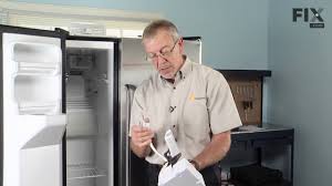 This part acts as the switch to turn your refrigerator ice a telltale sign that it's the arm causing the issue is if you find your frigidaire ice maker not cycling. Ge Refrigerator Repair How To Replace The Ice Maker Youtube