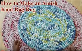 how to make an amish knot rag rug the