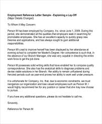 Employee Reference Letter Template Free   The Letter Sample Job Reference Letter Example