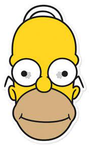 Homer Simpson Party Gesichtsmaske ( The ...