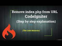 remove index php from url codeigniter