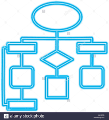 Diagram Flow Chart Connection Empty Stock Vector Art