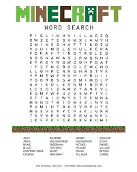 On the other hand, other shapes, such as circles and triangles, are more difficult to make. Minecraft Word Search Fun Loving Families