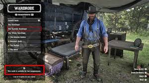 Outfits have more than just a cosmetic purpose. Red Dead Redemption 2 Changing Clothes Why Do It Red Dead Redemption 2 Guide Gamepressure Com