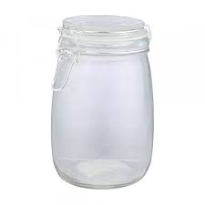 Zoby Canister With Lid 900 Ml Clear