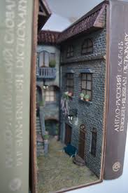 They're like little houses amongst your books. Buy Diorama Inserts For Bookshelves Simplemost