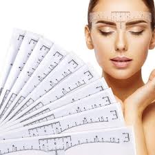 100pcs disposable eyebrow rulers