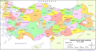 Türkiye deprem tehlike haritası yenilenerek, 18 mart 2018 tarihli rg'de yayınlanmış, 1 ocak 2019 tarihinde de yürürlüğe girmiştir. Turkiye 67 Il Mulki Idari Haritasi Harita Haritalar Cografya