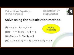 Solving Using Substitution Method